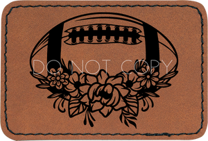 Floral Football Patch