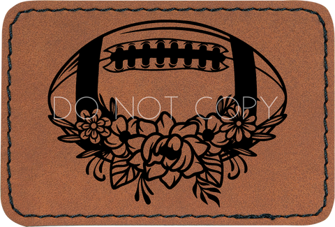Floral Football Patch