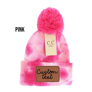 Kid Fuchsia Pink Tie Dye CC Beanie