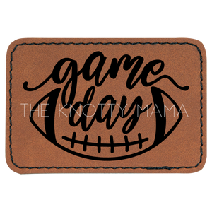 Stacked Script Football Game Day Patch