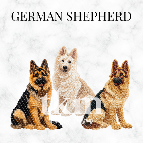 German Shepherd PNG Bundle