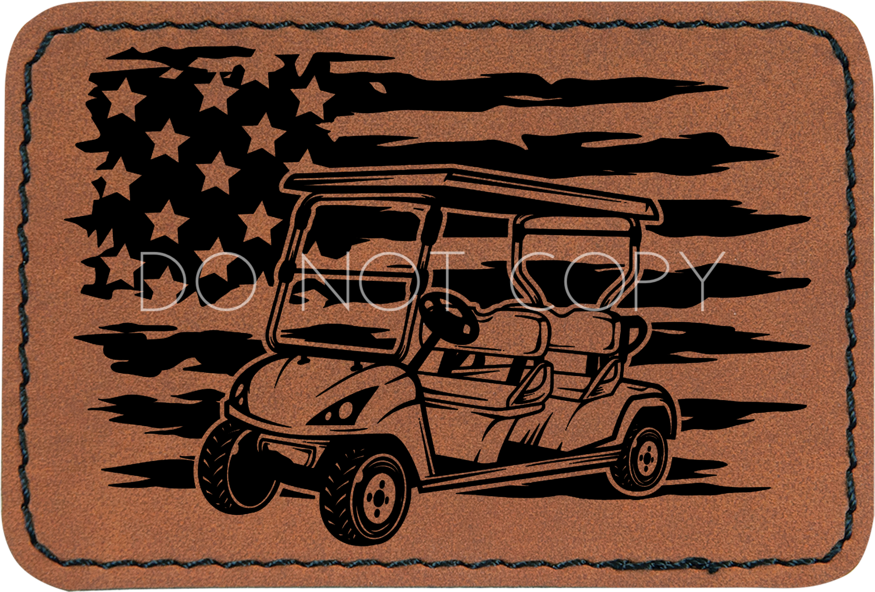 Golf Cart Flag Patch