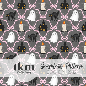 Spooky Coquette Seamless PNG