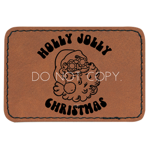 Holly Jolly Christmas Retro Santa Patch