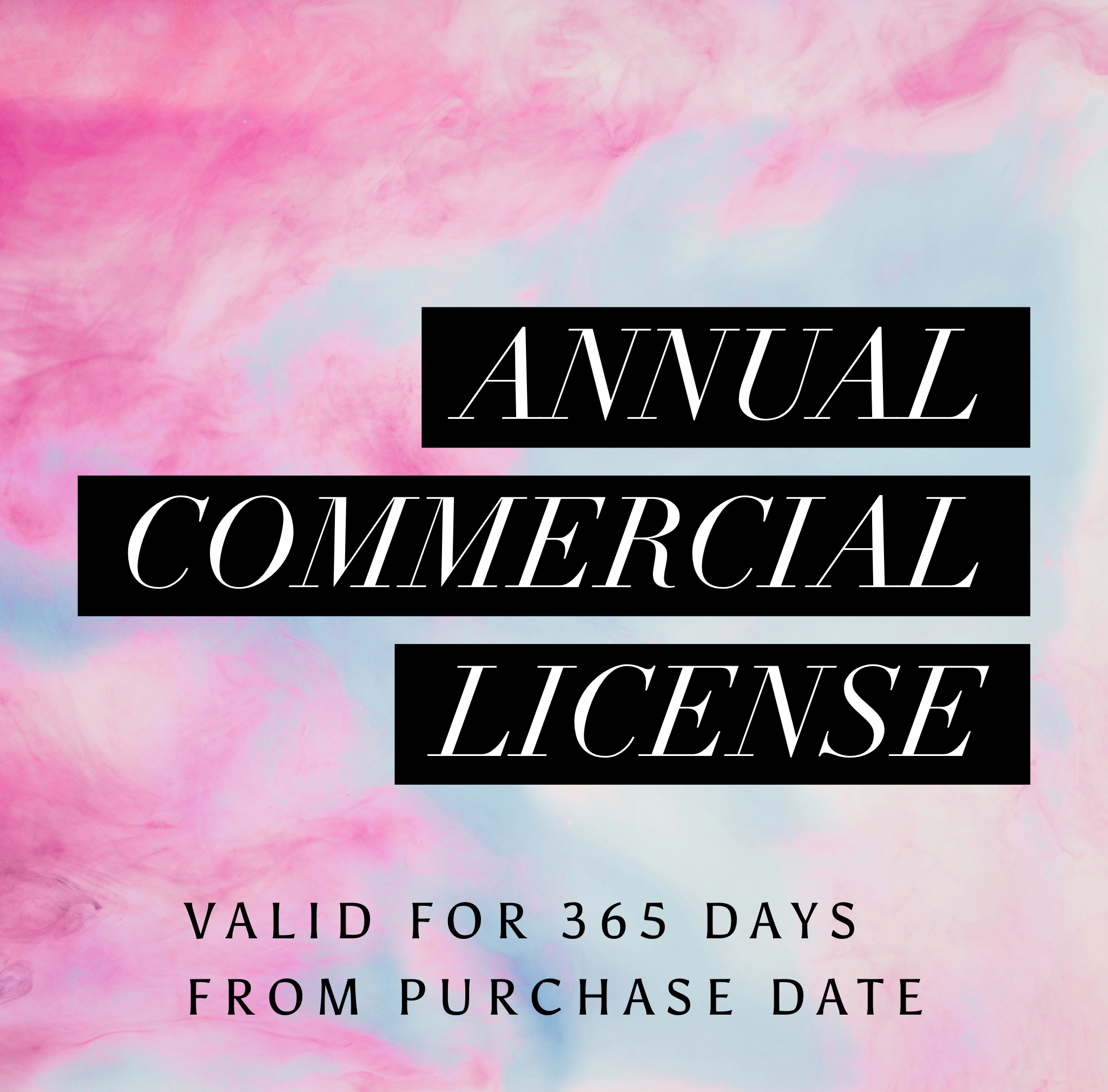 Annual Commercial Shop License (NO REFUNDS ALLOWED)