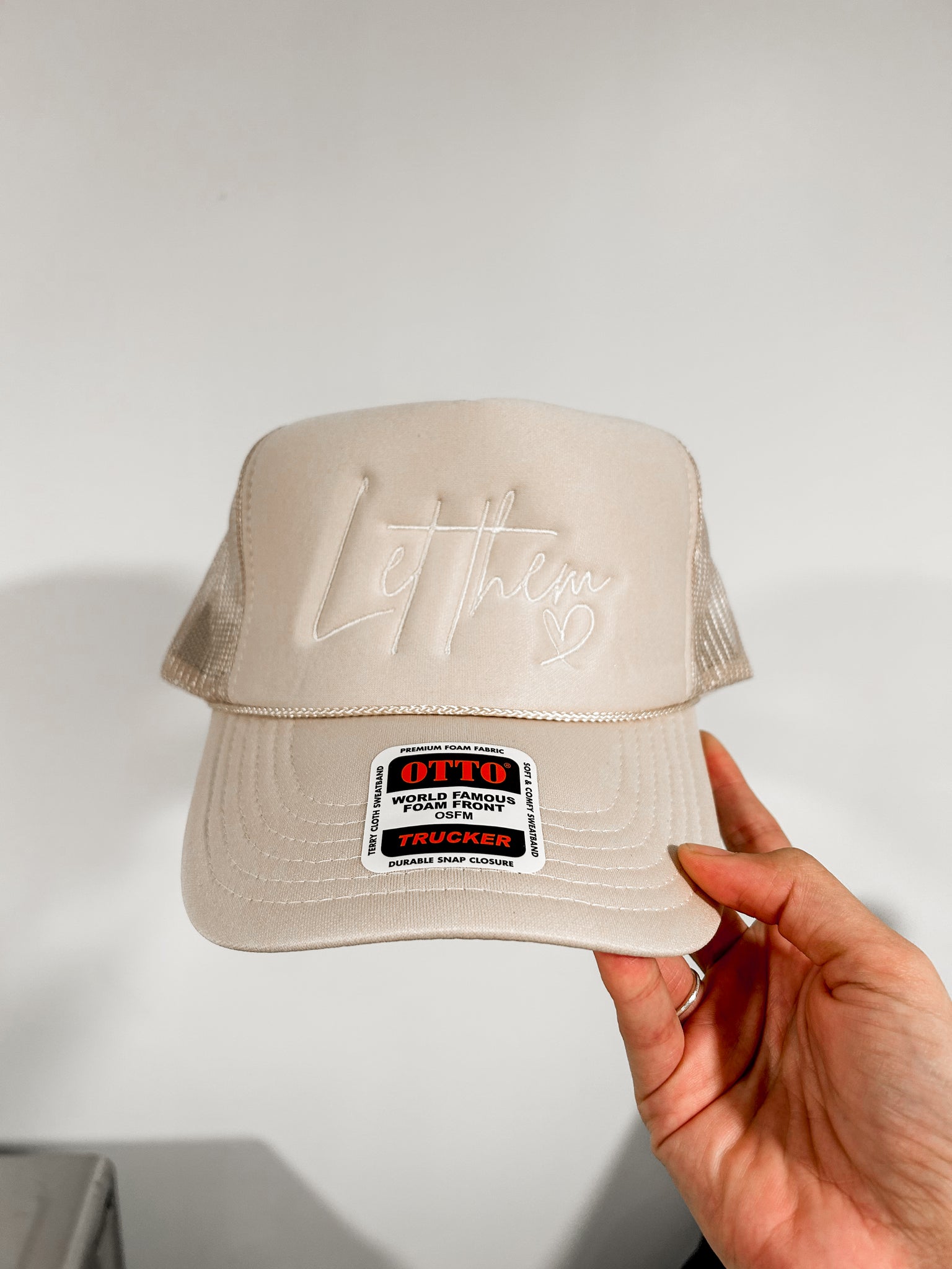 Let Them Embroidered Trucker Hat