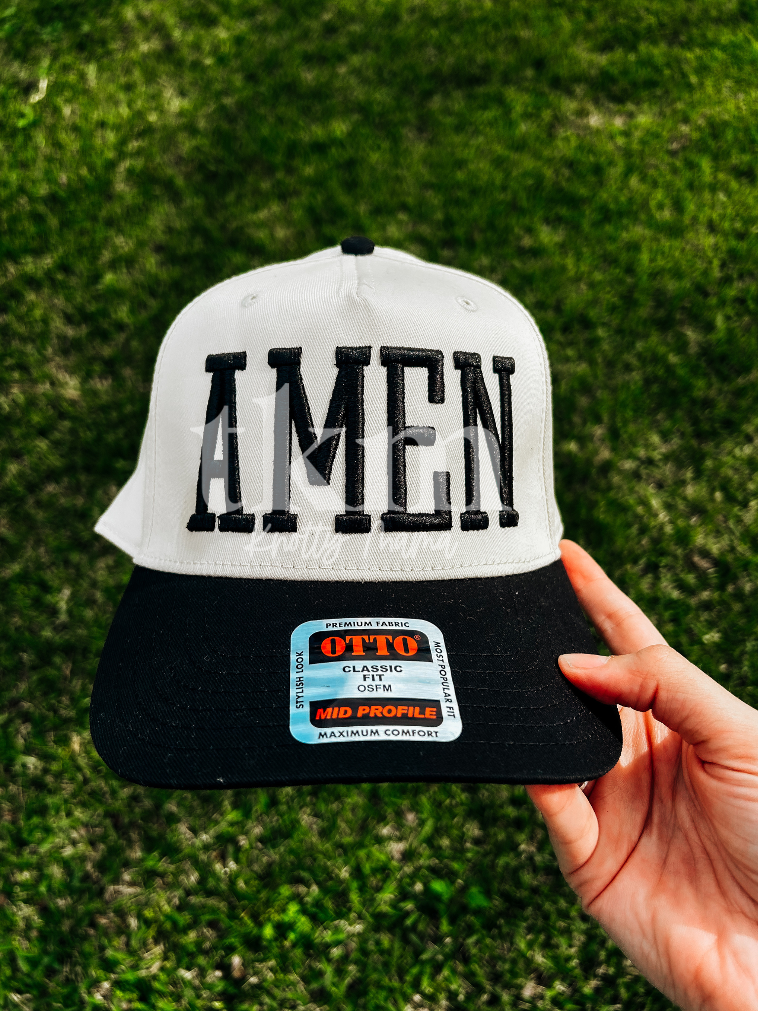 Amen Puff Embroidered Hat