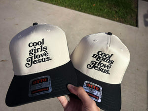 Black Cool Moms Love Jesus Embroidered Hat