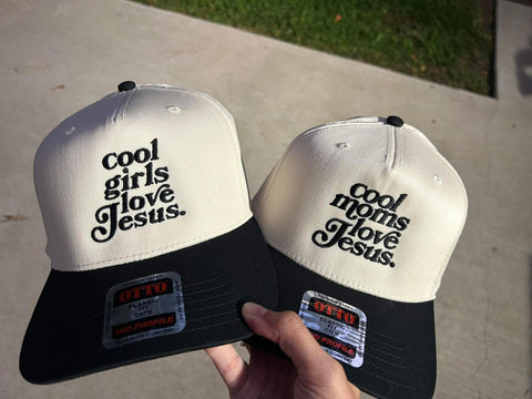 Black Cool Girls Love Jesus Embroidered Hat