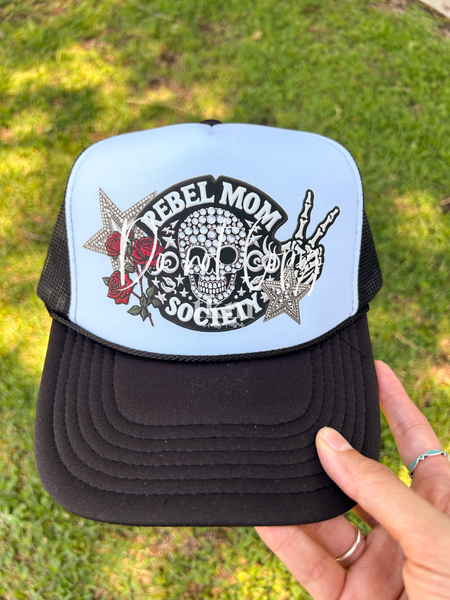 Rebel Mom Society Trucker Hat – The Knotty Mama display picture 2
