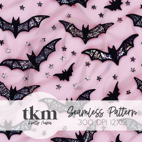 Lavender Bats Seamless