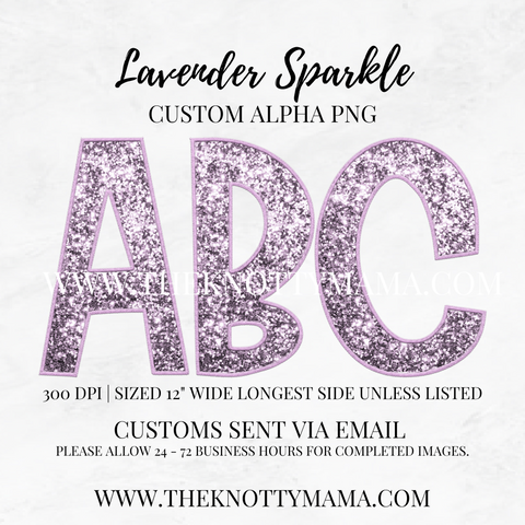 Lavender Sparkle Custom PNG