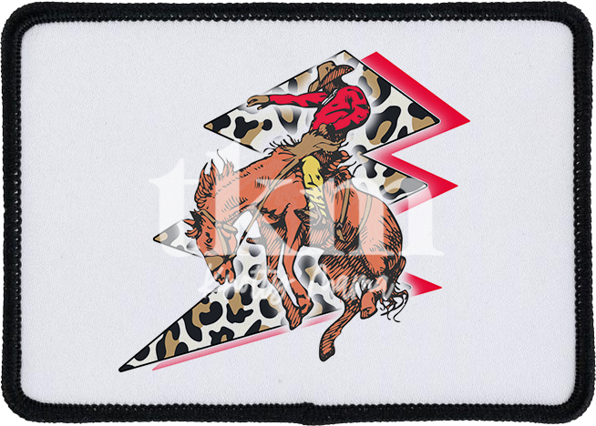 Leopard Bronco Iron On Patch