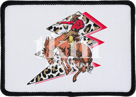 Leopard Bronco Iron On Patch