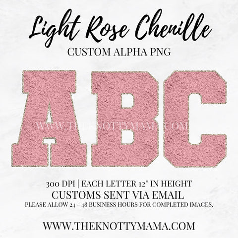 Light Rose Chenille Custom PNG