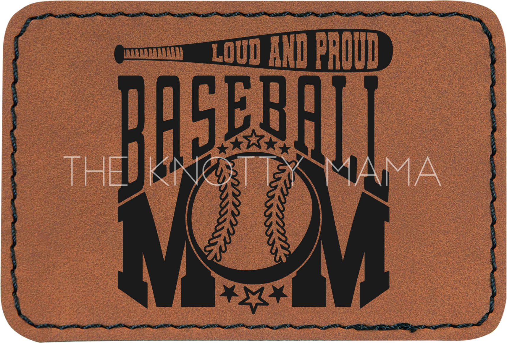 Loud and Proud Baseball Mom Patch