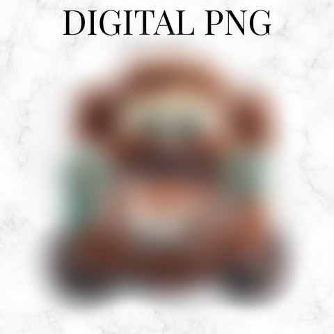 Plush Truck Character PNG