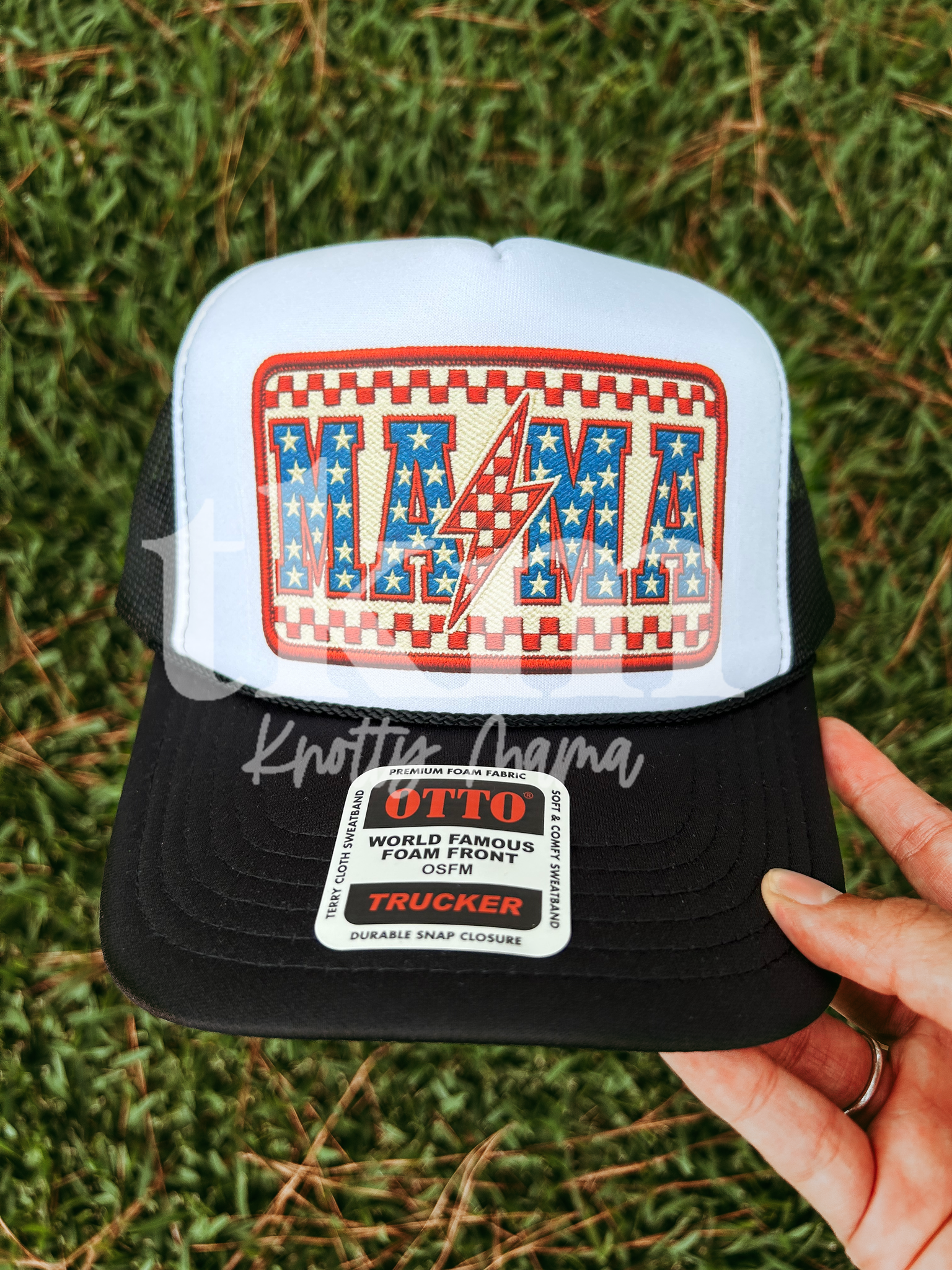 Patriotic Mama DTF Hat Transfer