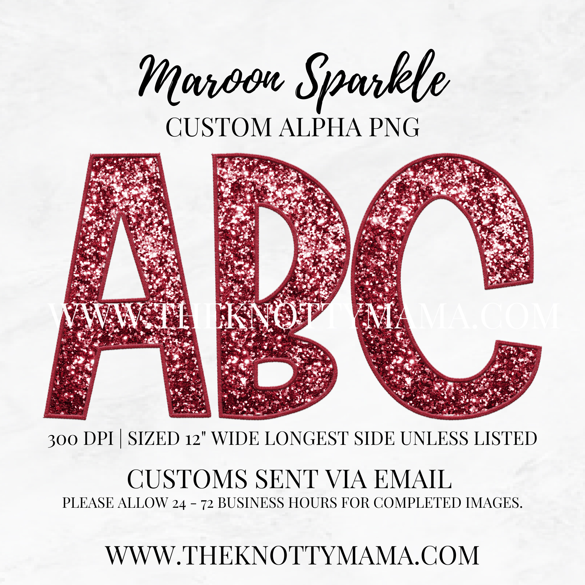 Maroon Sparkle Custom PNG