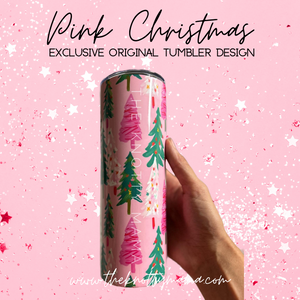 Pink Christmas 20oz Tumbler