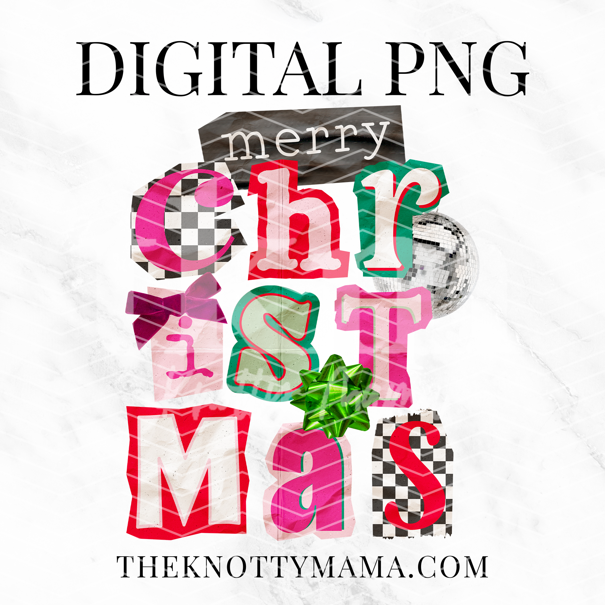 Merry Christmas Collage PNG