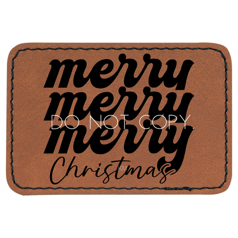 Merry Merry Merry Christmas Patch