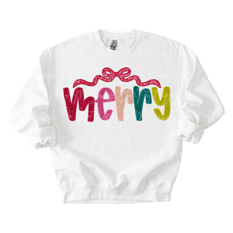 Chenille Merry DTF