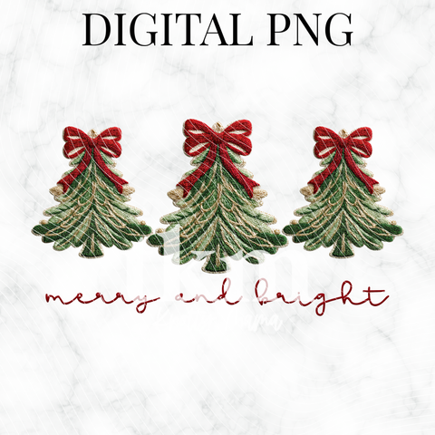 Merry and Bright PNG