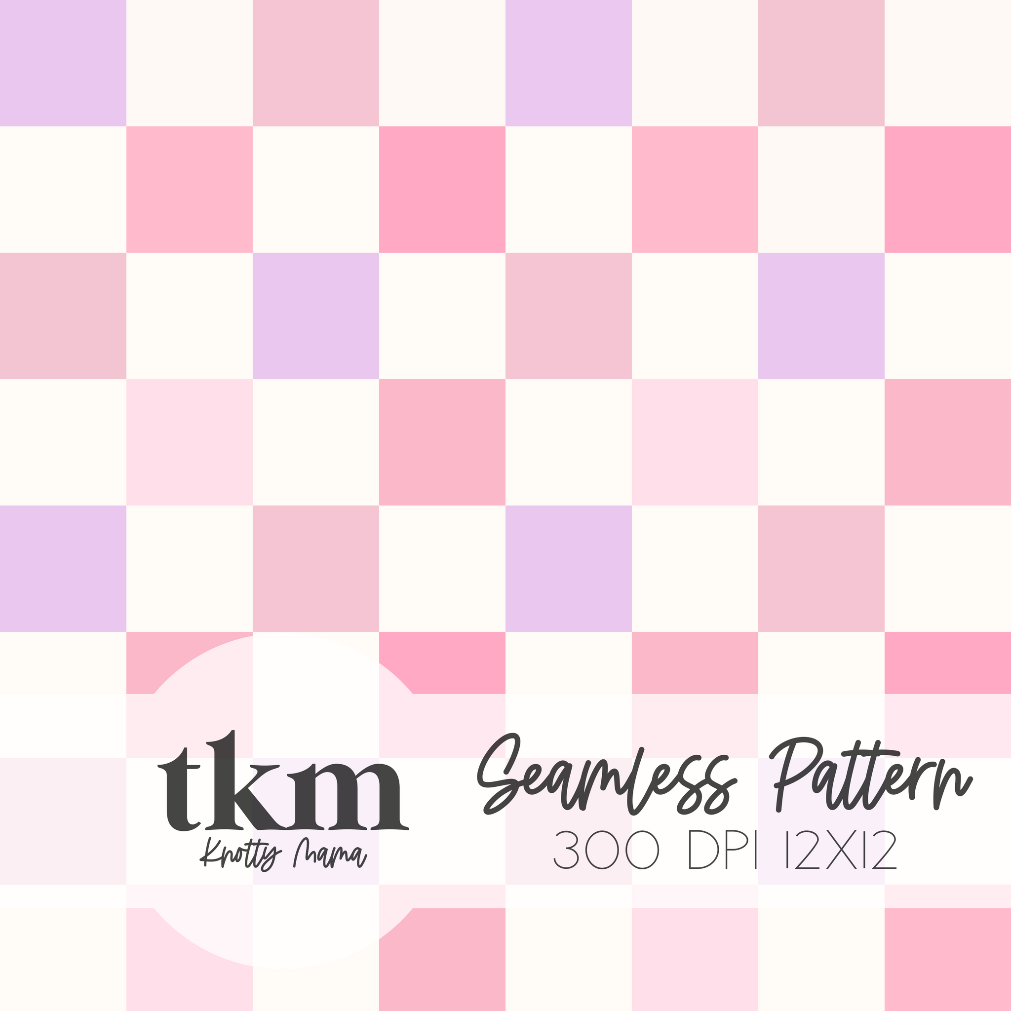 Mixed Pink Checkered Seamless Pattern EXCLUSIVE