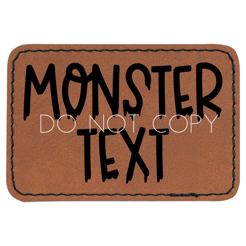 Monster Font Custom Text Patch