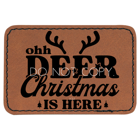 Oh Deer Christmas Is Here Patch