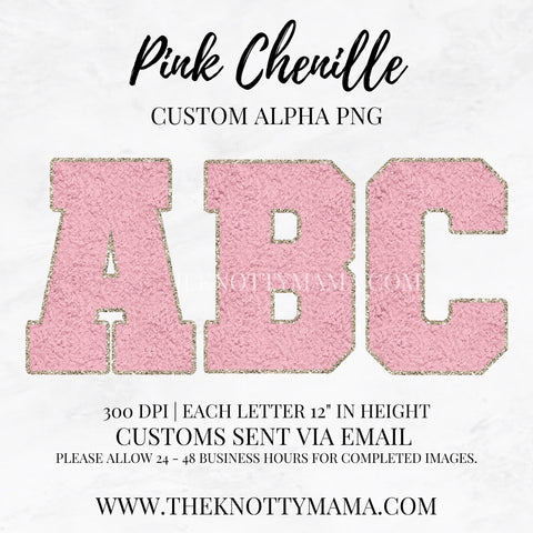 Pink Chenille Custom PNG