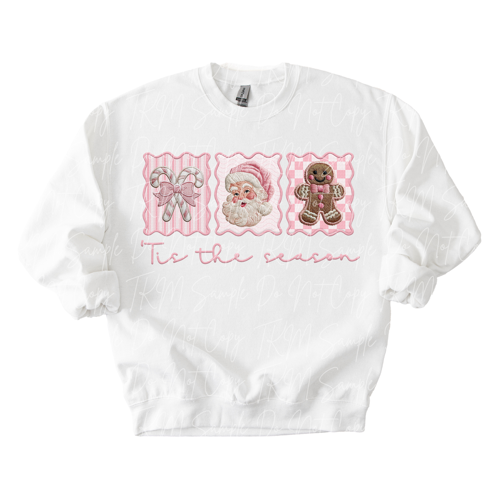 Pink Christmas Frames DTF