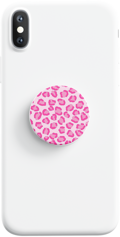 Pink Leopard Phone Grip