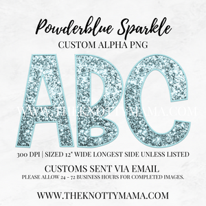 Powderblue Sparkle Custom PNG