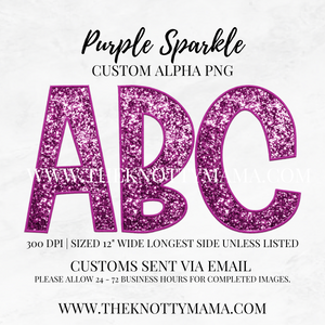 Purple Sparkle Custom PNG