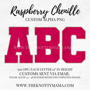 Raspberry Chenille Custom PNG