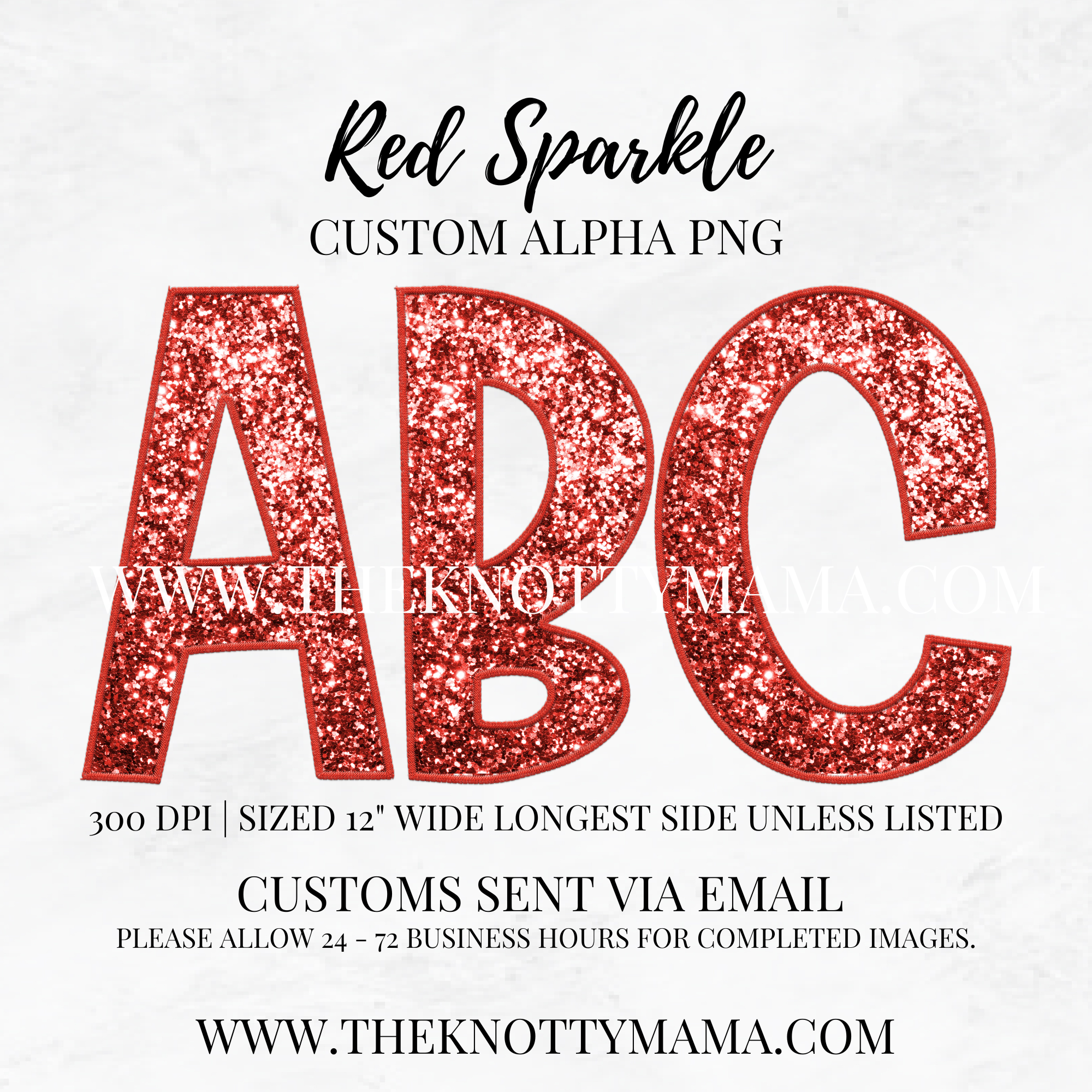 Red Sparkle Custom PNG