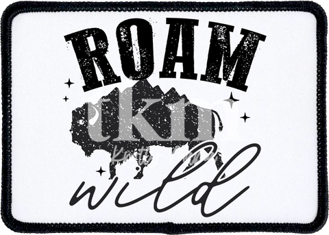 Roam Wild Iron On Patch