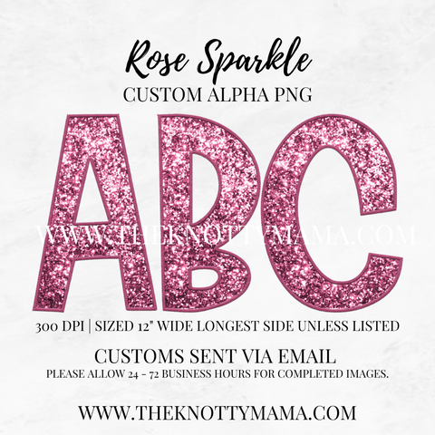 Rose Sparkle Custom PNG