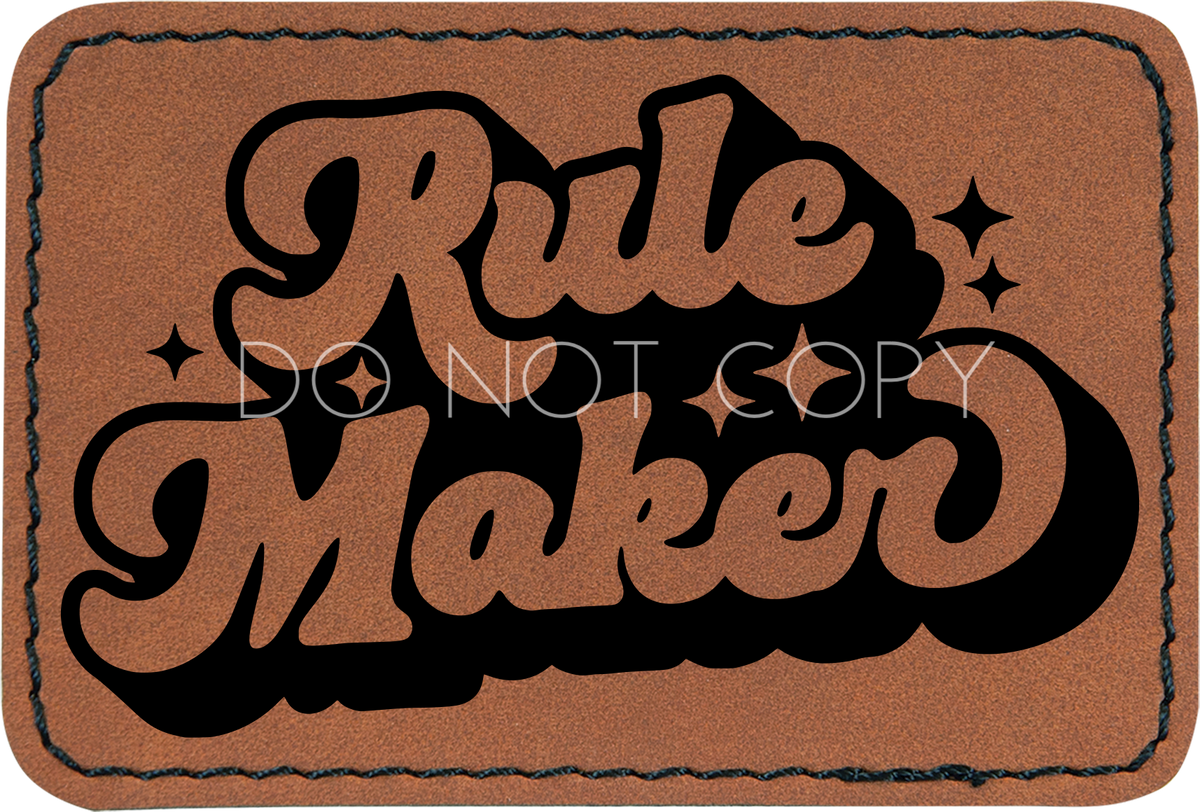 Rule Maker Patch – The Knotty Mama