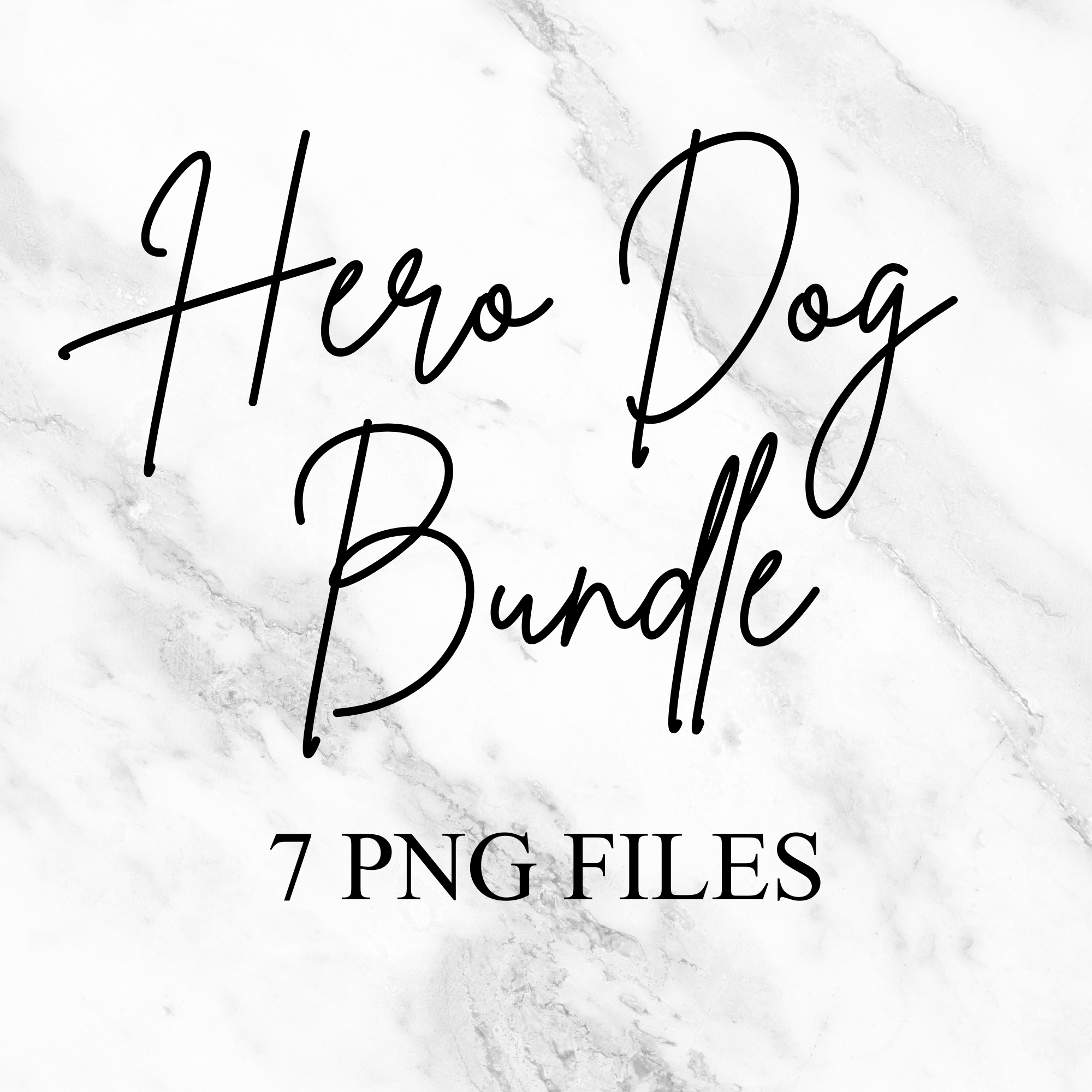 Plush Hero Dog Bundle (7 PNG Files)