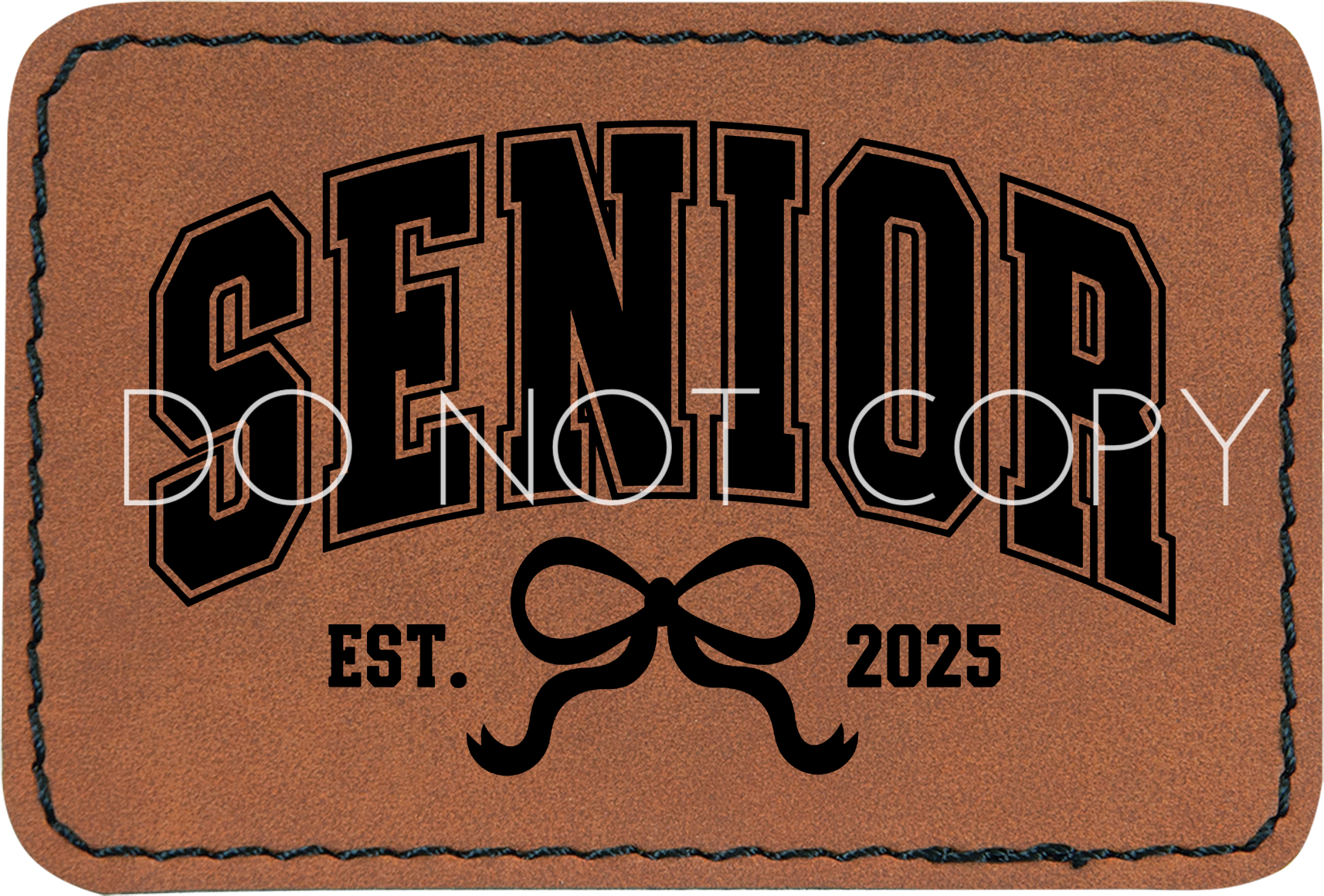 Senior 2025 Coquette Bow Patch