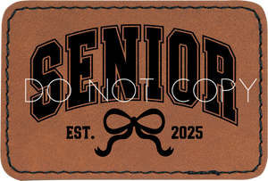 Senior 2025 Coquette Bow Patch