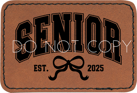 Senior 2025 Coquette Bow Patch