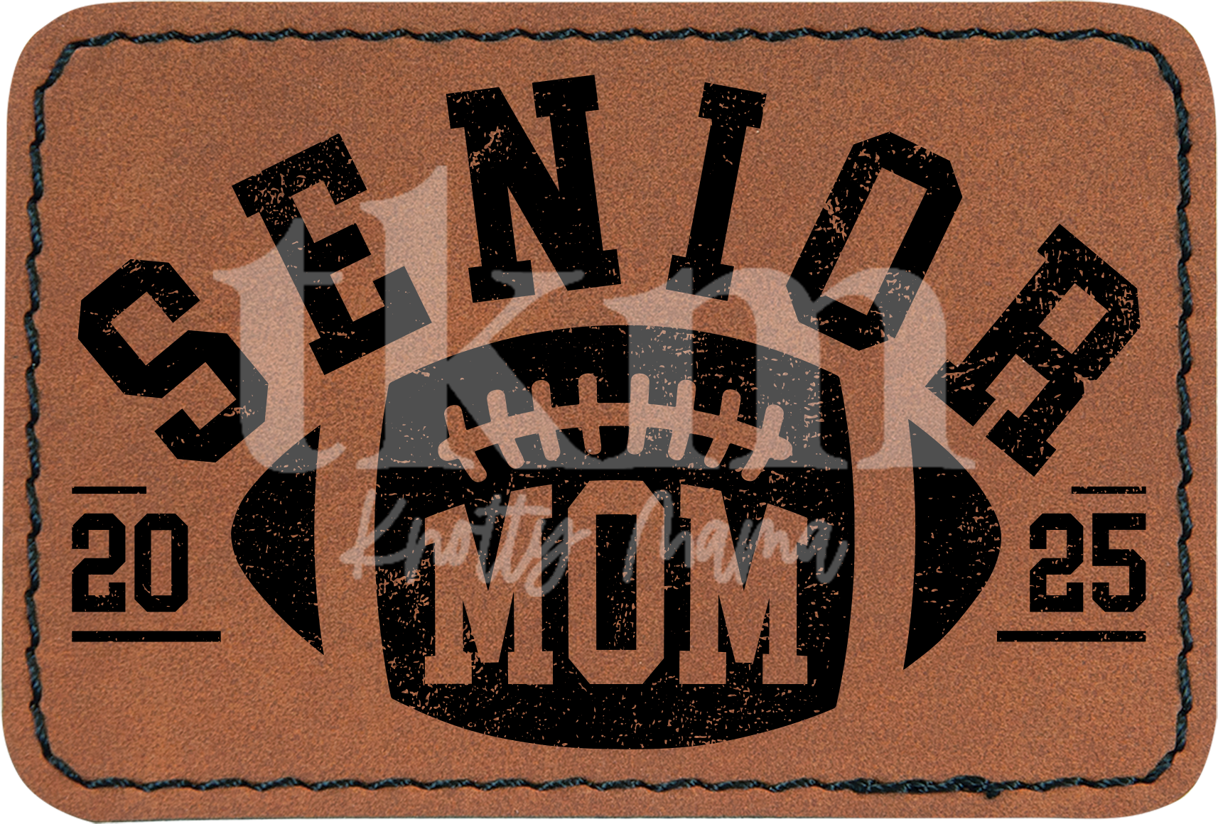 Senior 2025 Football Mom Patch