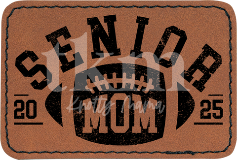 Senior 2025 Football Mom Patch