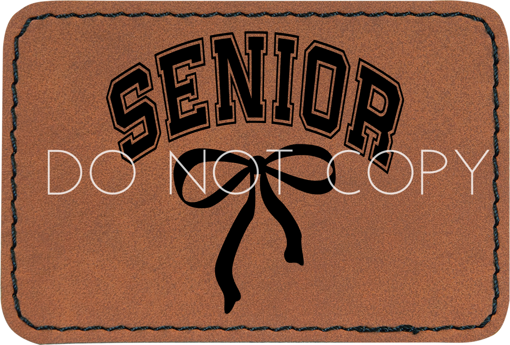 Senior Coquette Bow Patch