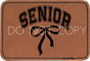 Senior Coquette Bow Patch