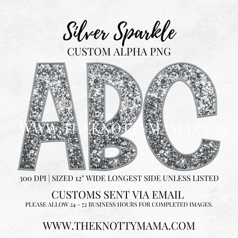 Silver Sparkle Custom PNG